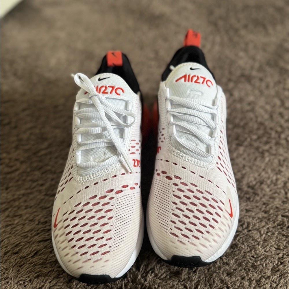Nike Kids White and Red Shoes